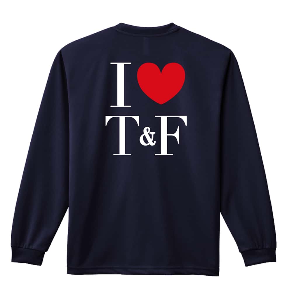 陸上競技 I LOVE Track & Field 吸水速乾ドライロングTシャツ