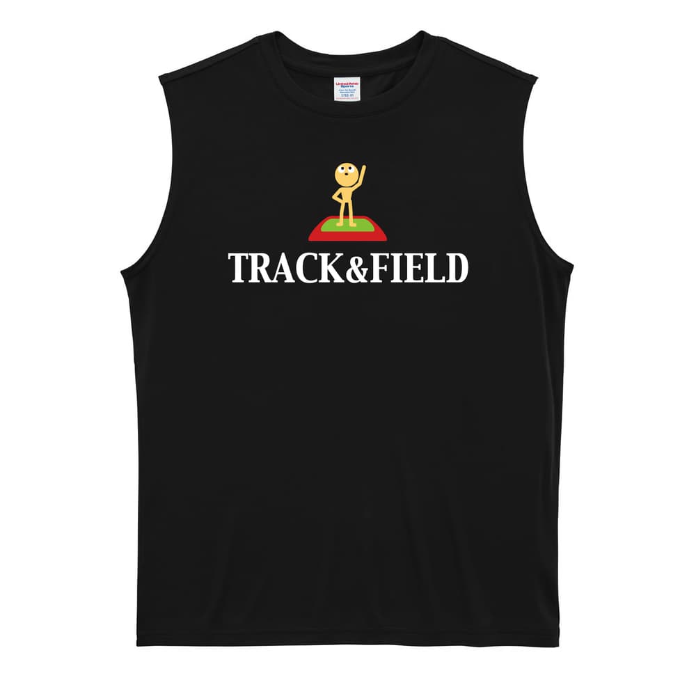 陸上競技 TRACK & FIELD トラッくんデザイン リサイクルポリエステル ノースリーブシャツ
