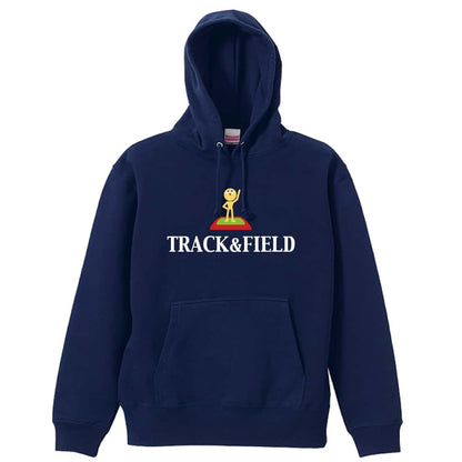 陸上競技 TRACK & FIELD トラッくんデザイン 裏パイルプルオーバーパーカー