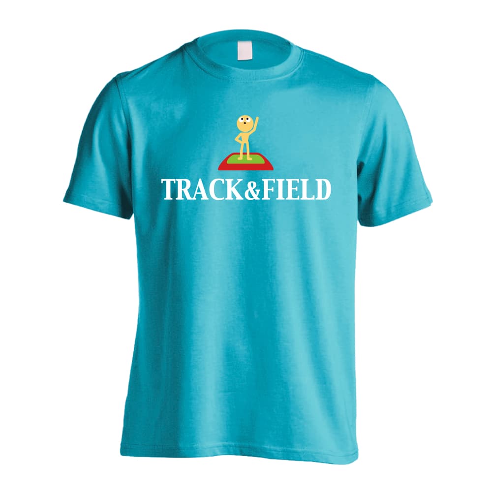 陸上競技 TRACK & FIELD トラッくんデザイン 吸水速乾ドライTシャツ