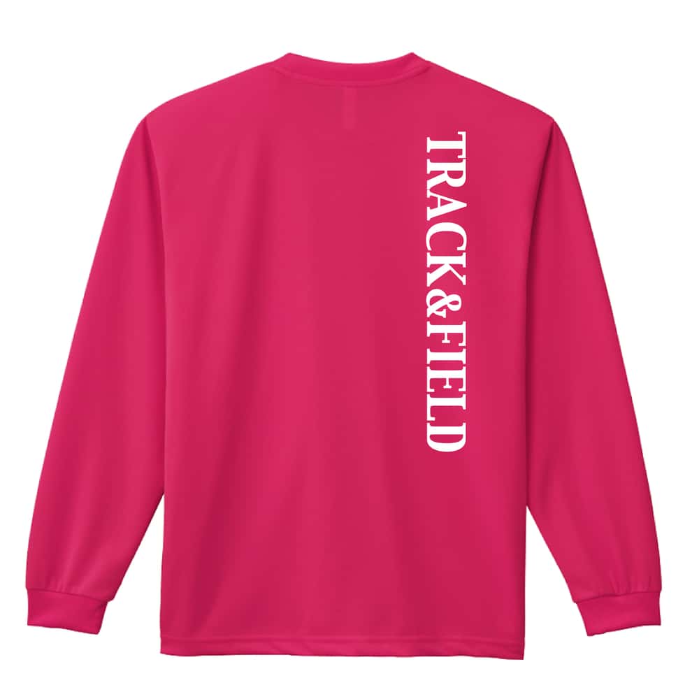 陸上競技 TRACK & FIELD シンプルデザイン 吸水速乾ドライロングTシャツ