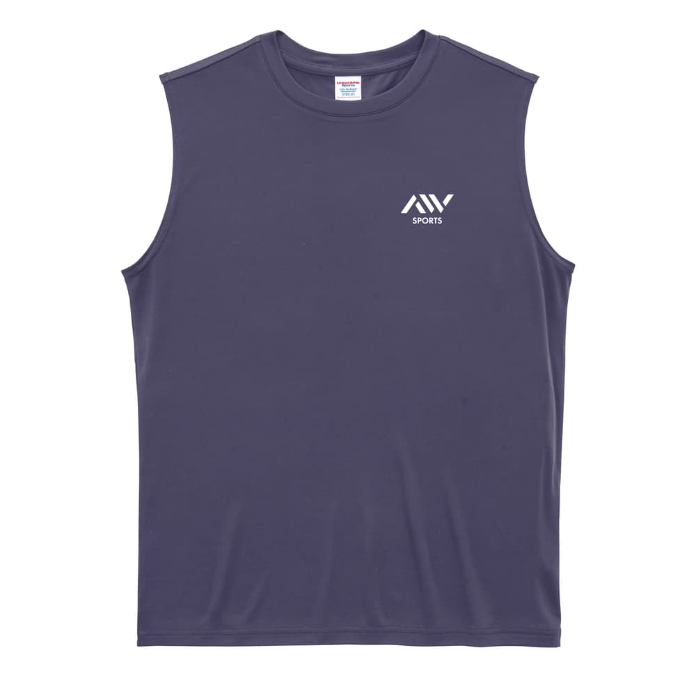 陸上競技 記録に壁なんて存在しない！ リサイクルポリエステル ノースリーブシャツ 前面デザイン