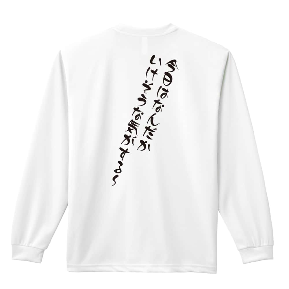 バスケットボール 今日はなんだかいけそうな気がするー 吸水速乾ドライロングTシャツ