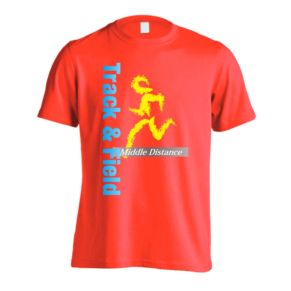 陸上競技 T&F Middle Distance 中距離 吸水速乾ドライTシャツ