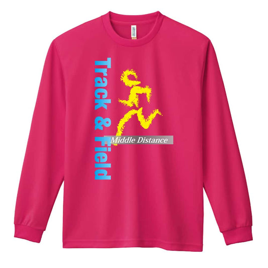 陸上競技 T&F Middle Distance 中距離 吸水速乾ドライロングTシャツ