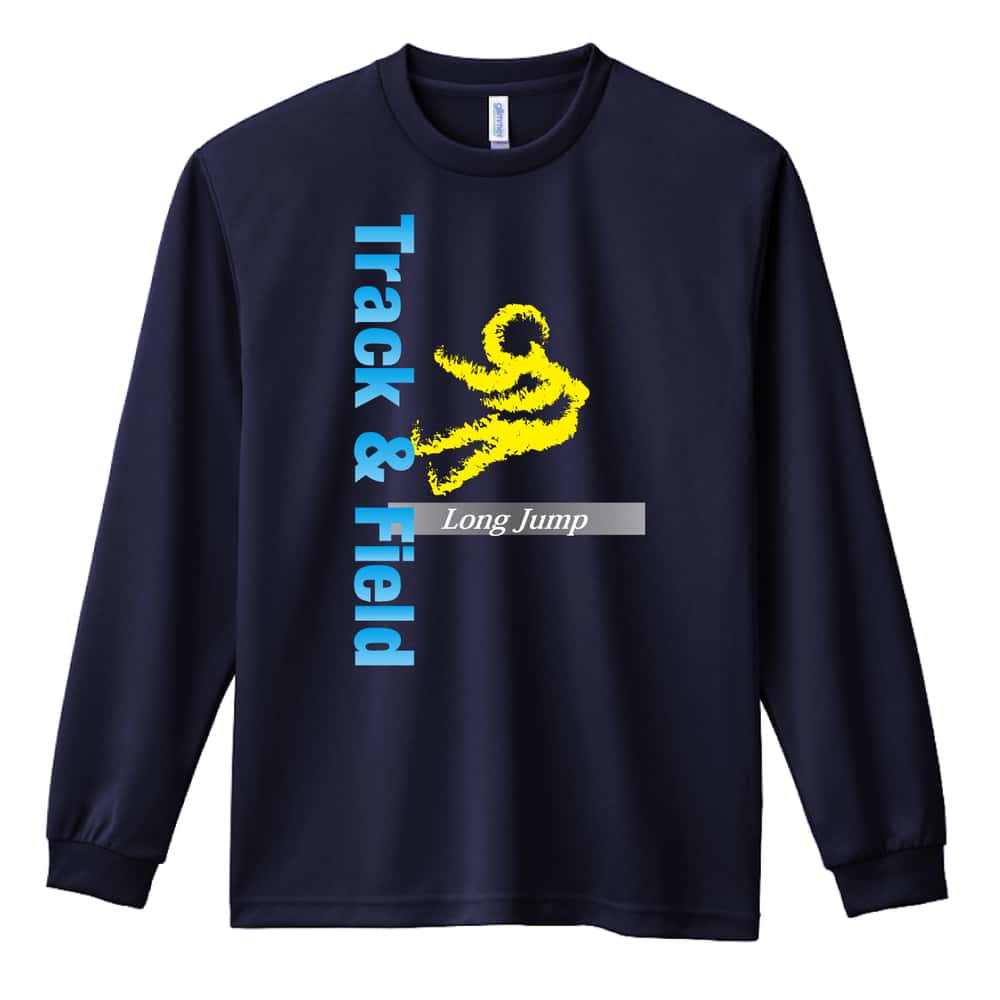 陸上競技 T&F Long Jump 走幅跳 吸水速乾ドライロングTシャツ