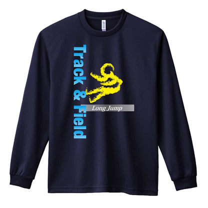 陸上競技 T&F Long Jump 走幅跳 吸水速乾ドライロングTシャツ
