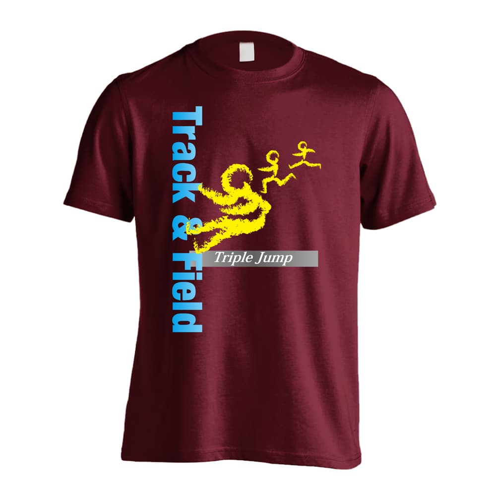 陸上競技 T&F Triple Jump 三段跳 吸水速乾ドライTシャツ
