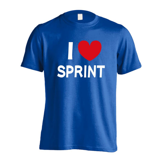 陸上競技 I LOVE SPRINT 短距離 吸水速乾ドライTシャツ