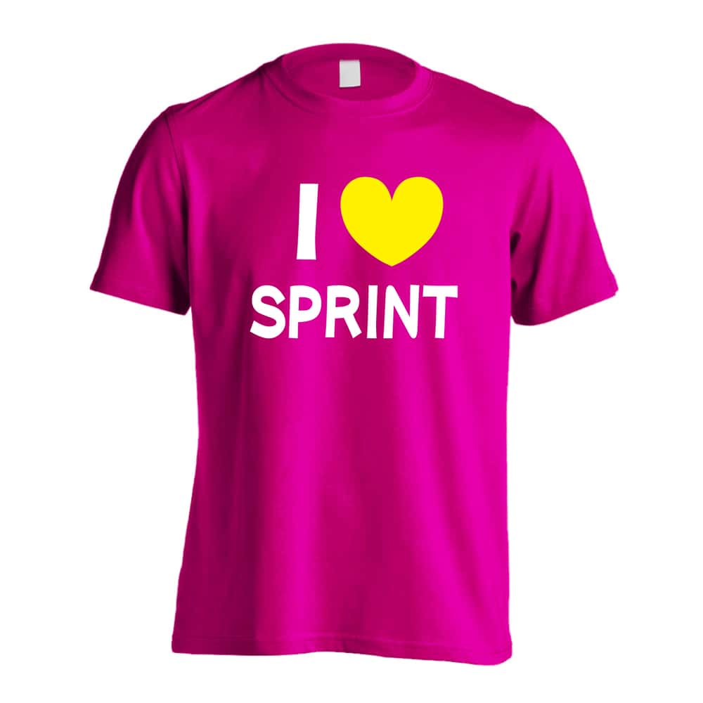 陸上競技 I LOVE SPRINT 短距離 吸水速乾ドライTシャツ