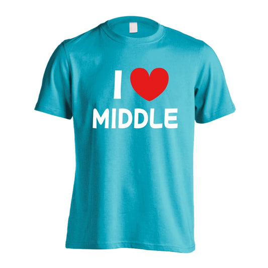 陸上競技 I LOVE MIDDLE 中距離 吸水速乾ドライTシャツ