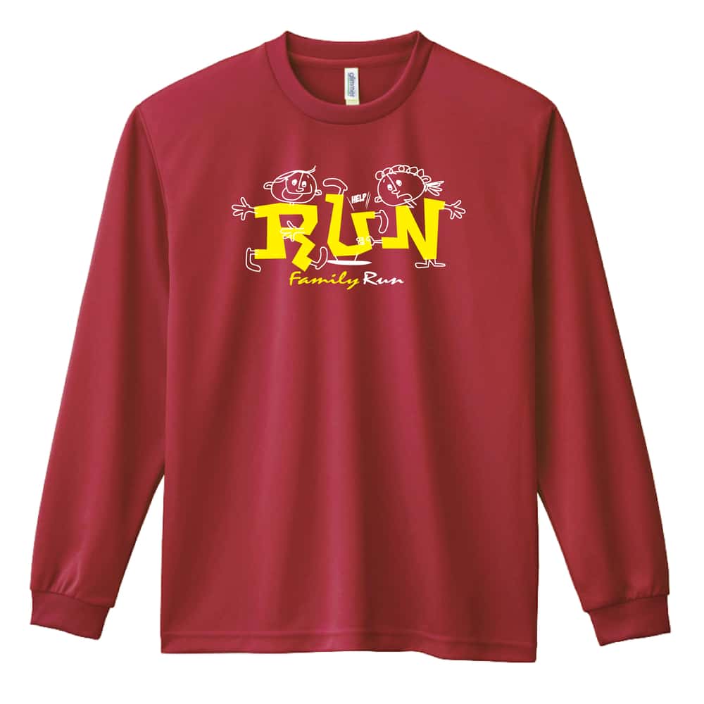 陸上競技 RUN Family Run 吸水速乾ドライロングTシャツ