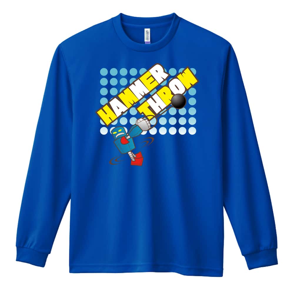 陸上競技 HAMMAR THROW ROBO ハンマー投 吸水速乾ドライロングTシャツ