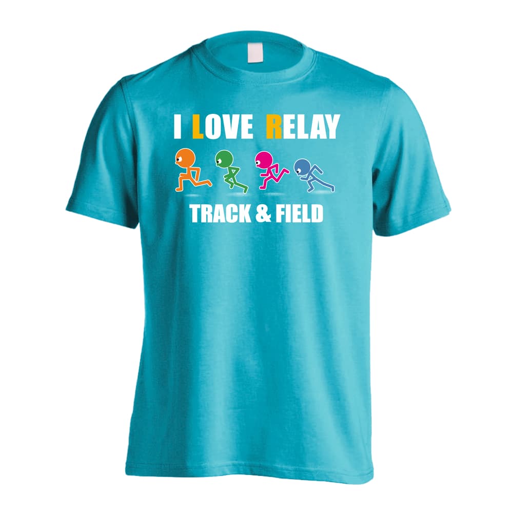 陸上競技 I LOVE RELAY リレー 吸水速乾ドライTシャツ