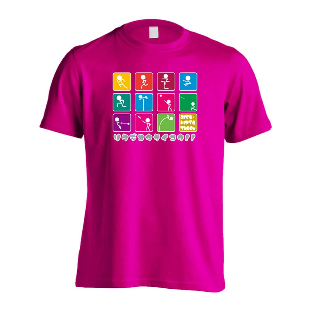 陸上競技 アイコンデザイン リクジョウサイコウ！ 吸水速乾ドライTシャツ