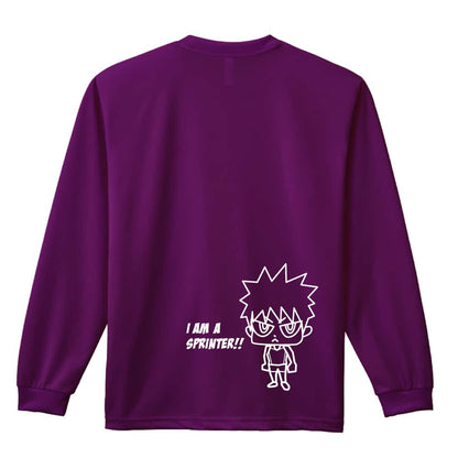 陸上競技 I AM A SPRINTER! AW ハヤト 吸水速乾ドライロングTシャツ