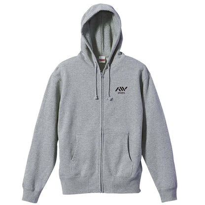 陸上競技 俺足尊敬 裏パイルジップパーカー 前面デザイン