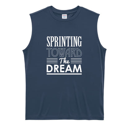 陸上競技 Sprinting toward the dream リサイクルポリエステル ノースリーブシャツ