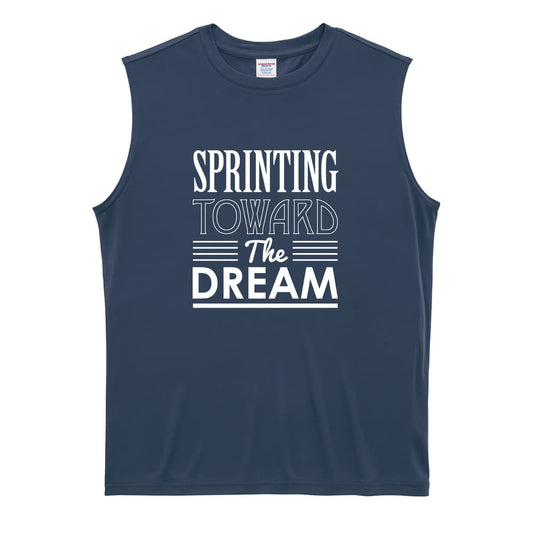 陸上競技 Sprinting toward the dream リサイクルポリエステル ノースリーブシャツ