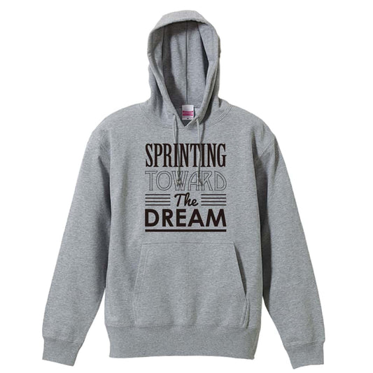 陸上競技 Sprinting toward the dream 裏パイルプルオーバーパーカー