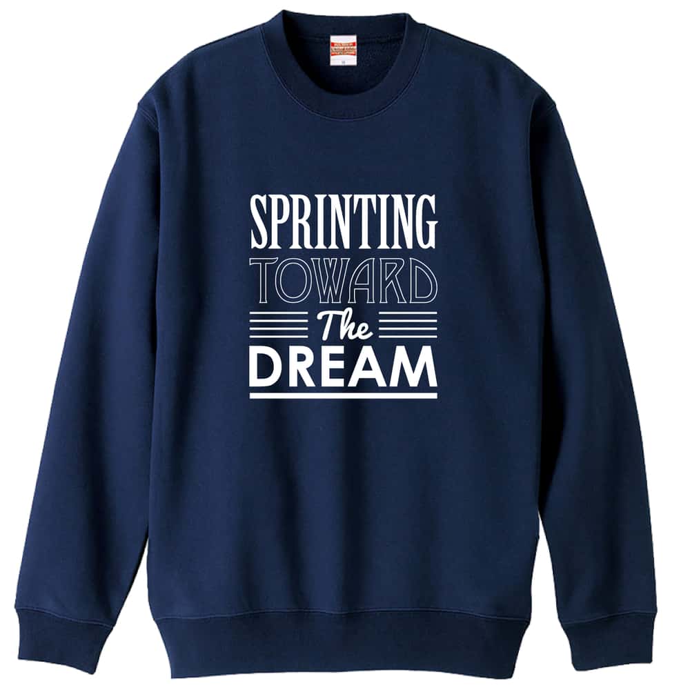 陸上競技 Sprinting toward the dream 裏パイルスウェットトレーナー