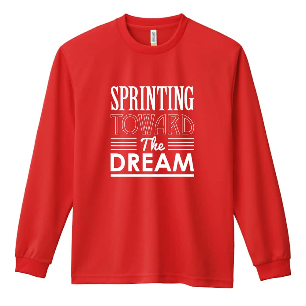 陸上競技 Sprinting toward the dream 吸水速乾ドライロングTシャツ