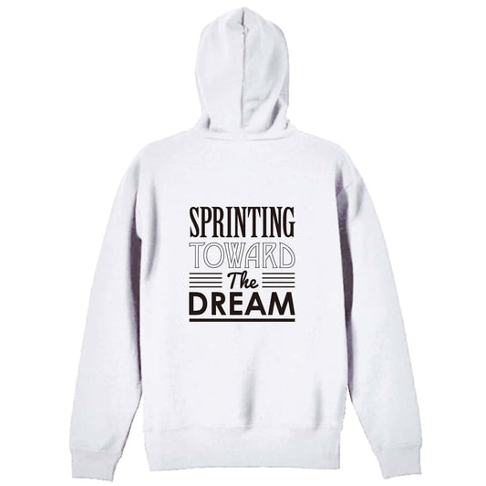 陸上競技 Sprinting toward the dream 裏パイルジップパーカー