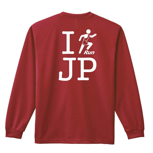 陸上競技 I RUN JP 吸水速乾ドライロングTシャツ