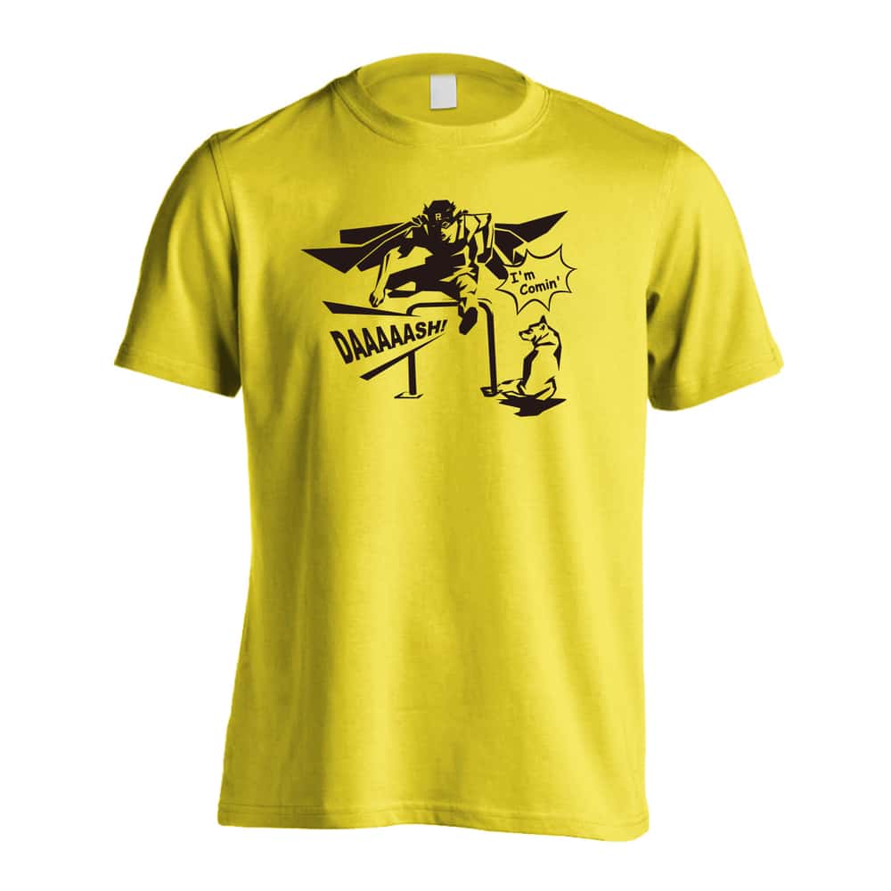 陸上競技 アメコミ風 I'm Comin' ハードル編 吸水速乾ドライTシャツ