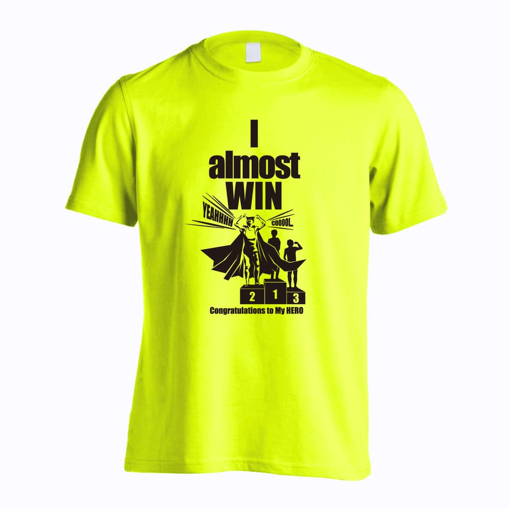 陸上競技 アメコミ風 I almost WIN 吸水速乾ドライTシャツ