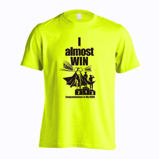 陸上競技 アメコミ風 I almost WIN 吸水速乾ドライTシャツ