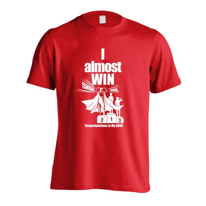 陸上競技 アメコミ風 I almost WIN 吸水速乾ドライTシャツ
