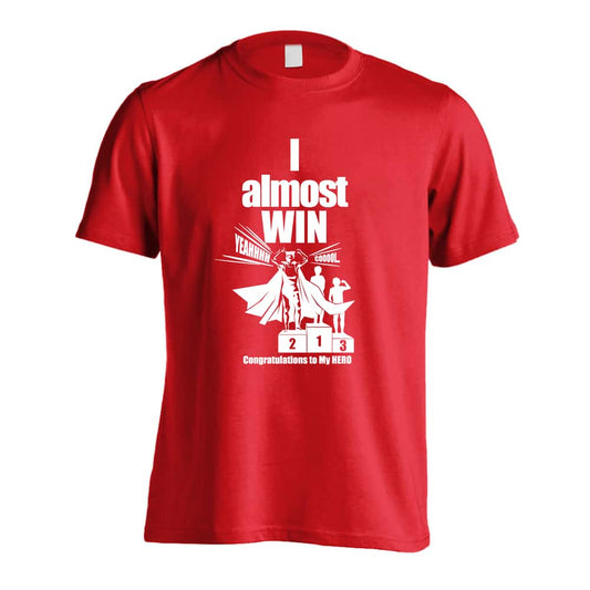 陸上競技 アメコミ風 I almost WIN 吸水速乾ドライTシャツ