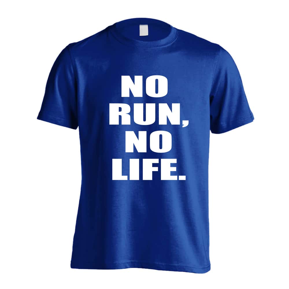 陸上競技 NO RUN, NO LIFE. 吸水速乾ドライTシャツ