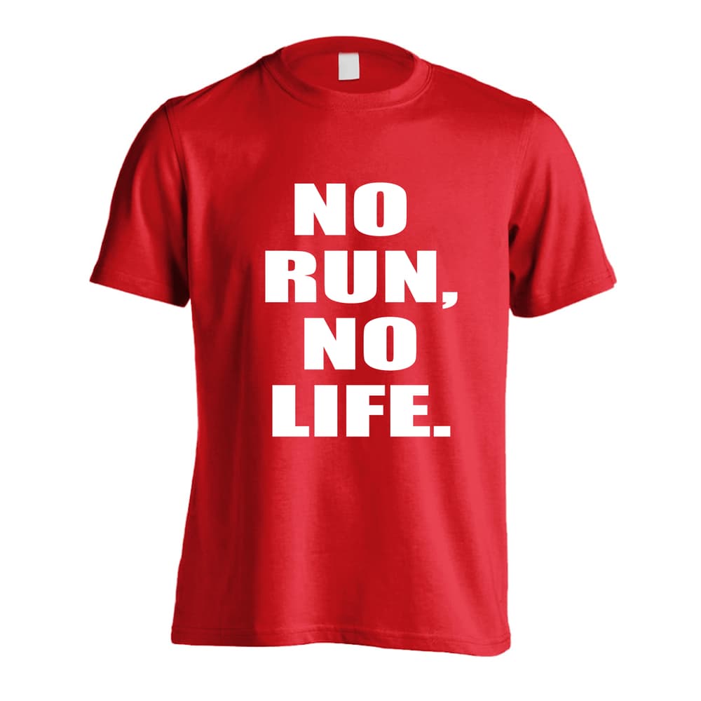 陸上競技 NO RUN, NO LIFE. 吸水速乾ドライTシャツ