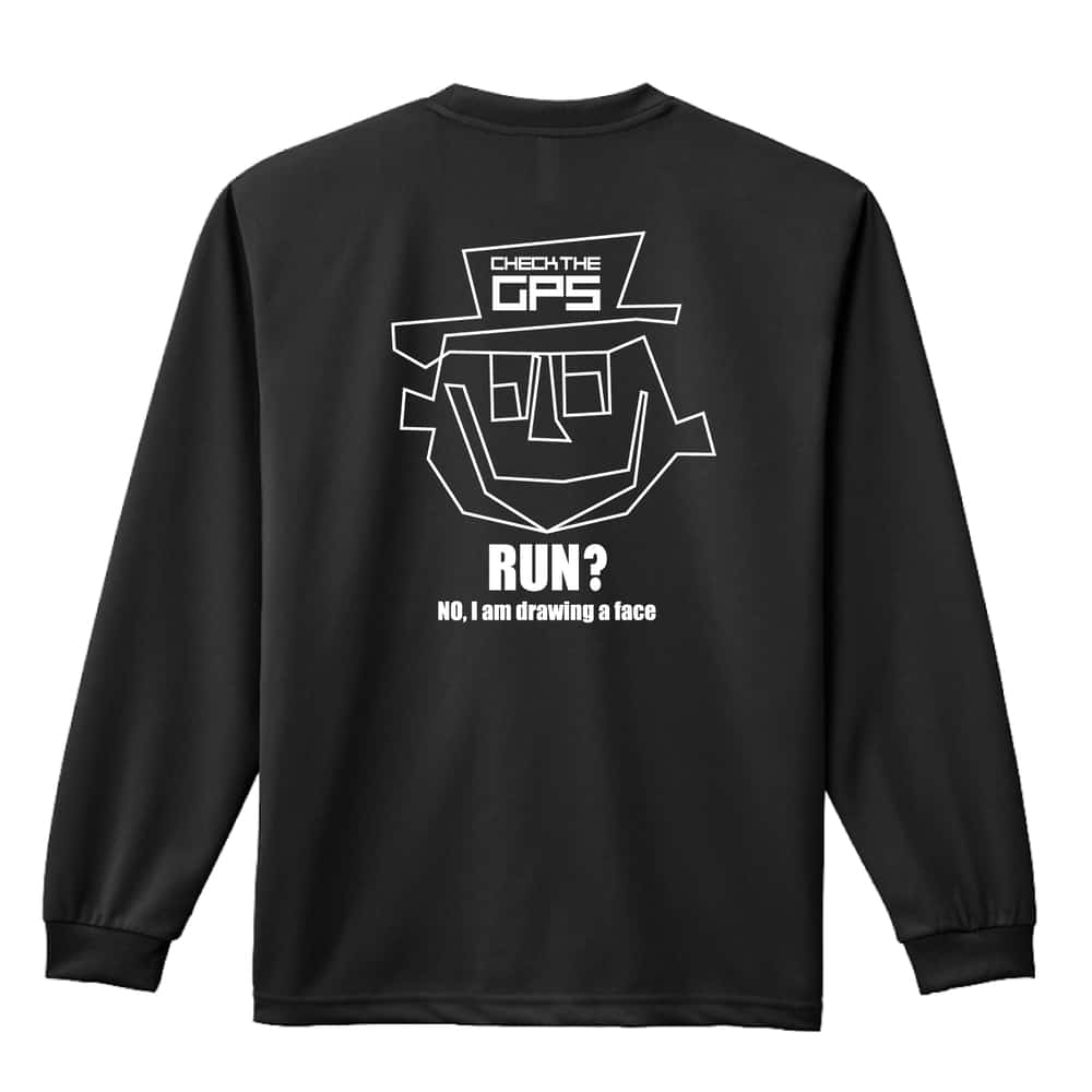 陸上競技 顔マラソン 吸水速乾ドライロングTシャツ