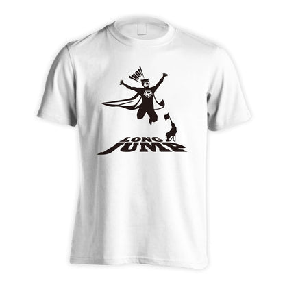 陸上競技 アメコミ ヒーロー風 走幅跳 吸水速乾ドライTシャツ