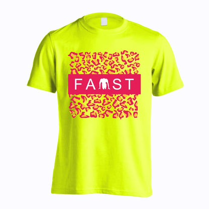 陸上競技 ヒョウ柄 FAST 吸水速乾ドライTシャツ