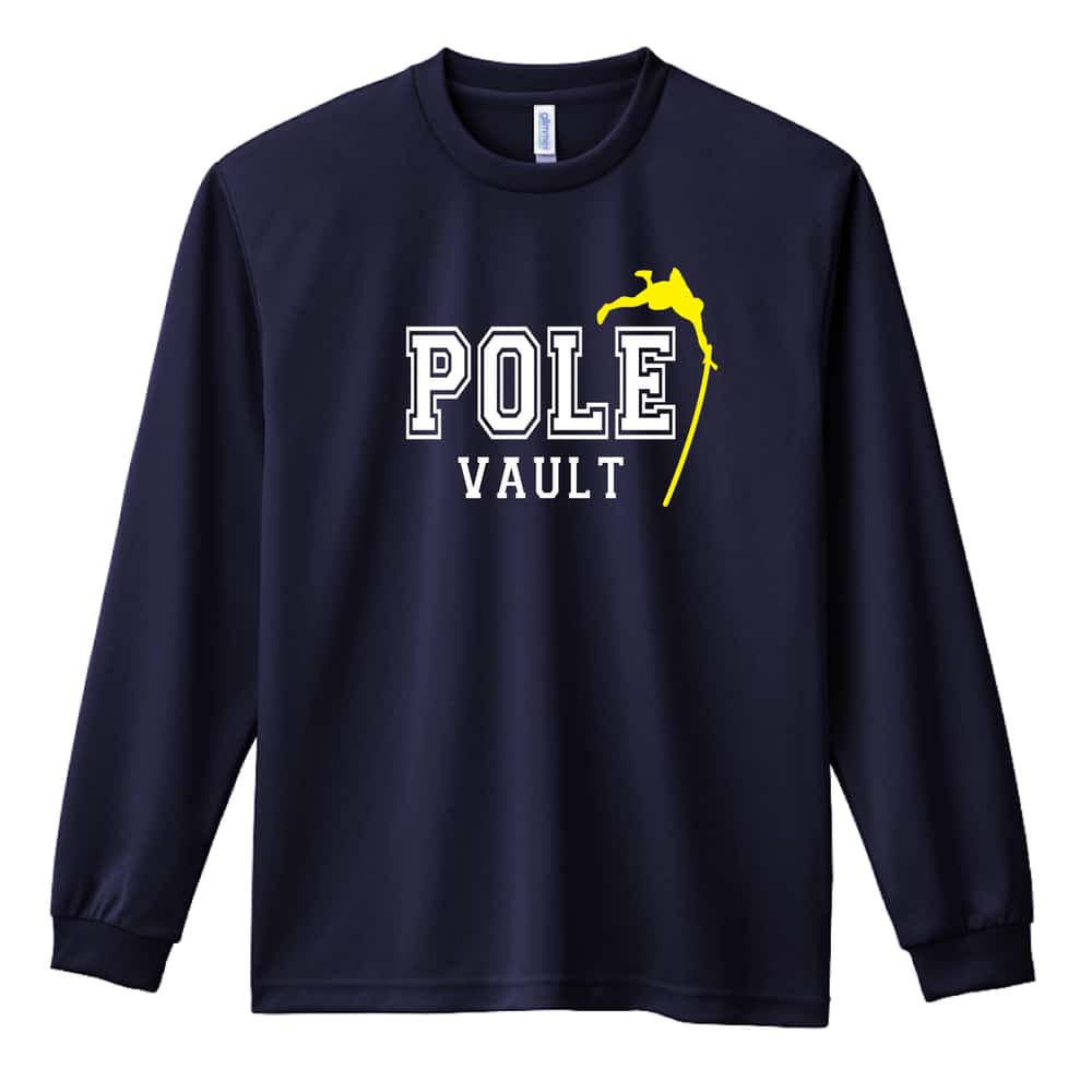 陸上競技 POLE VAULT 棒高跳 吸水速乾ドライロングTシャツ