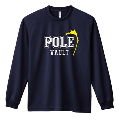 陸上競技 POLE VAULT 棒高跳 吸水速乾ドライロングTシャツ