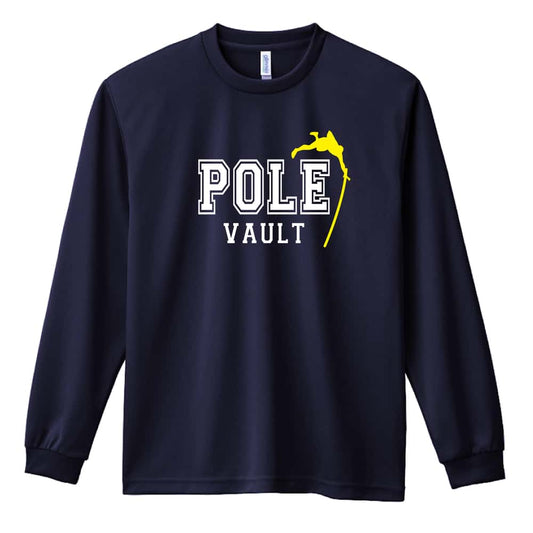 陸上競技 POLE VAULT 棒高跳 吸水速乾ドライロングTシャツ