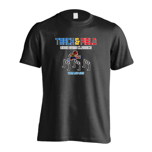 陸上競技 8-bit風 陸上ゲーム ハードル編 吸水速乾ドライTシャツ