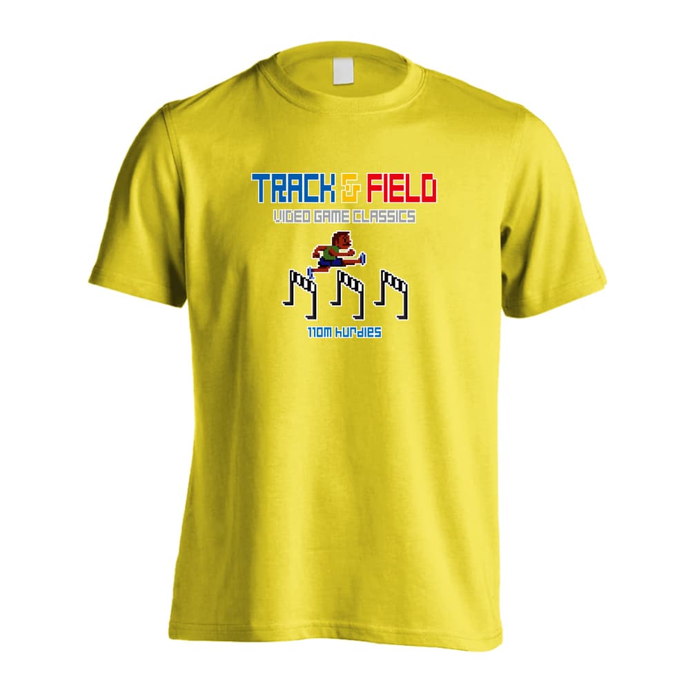 陸上競技 8-bit風 陸上ゲーム ハードル編 吸水速乾ドライTシャツ