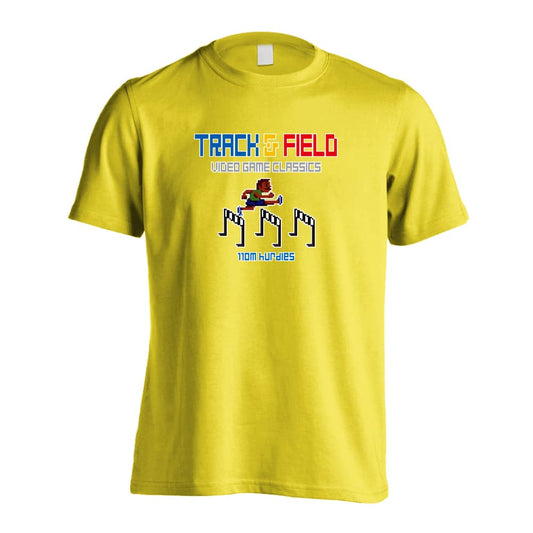 陸上競技 8-bit風 陸上ゲーム ハードル編 吸水速乾ドライTシャツ