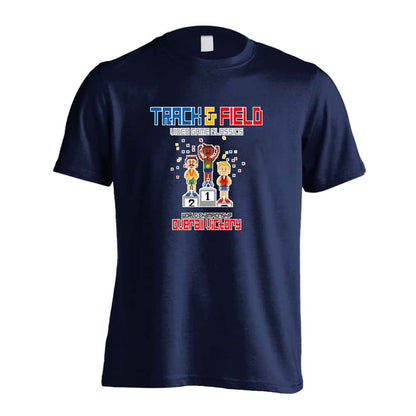 陸上競技 8-bit風 陸上ゲーム 大会編 吸水速乾ドライTシャツ