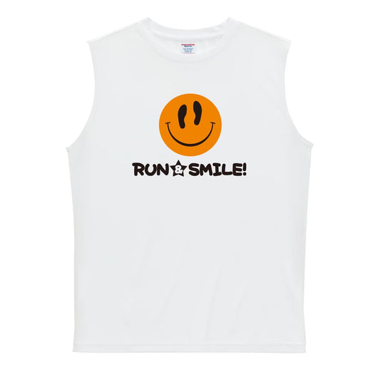陸上競技 RUN & SMILE! リサイクルポリエステル ノースリーブシャツ
