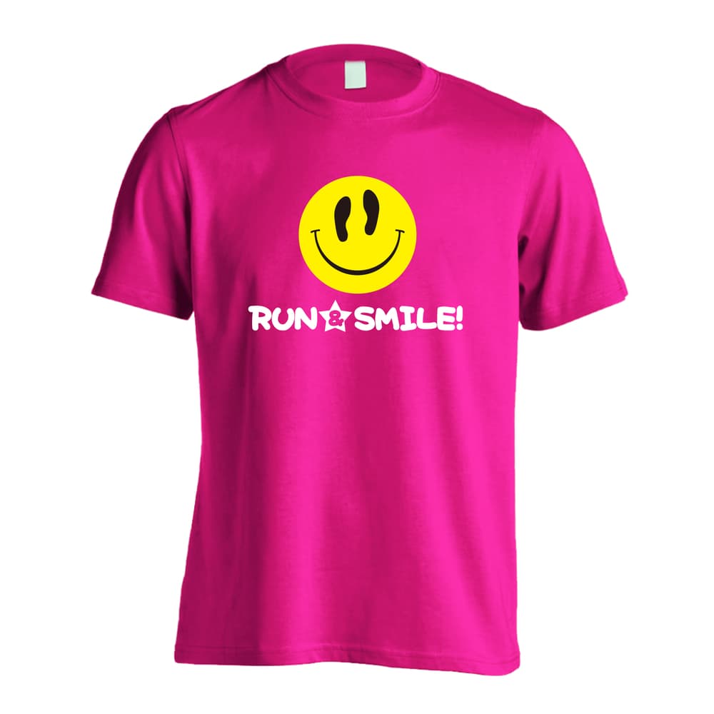 陸上競技 RUN & SMILE! 吸水速乾ドライTシャツ