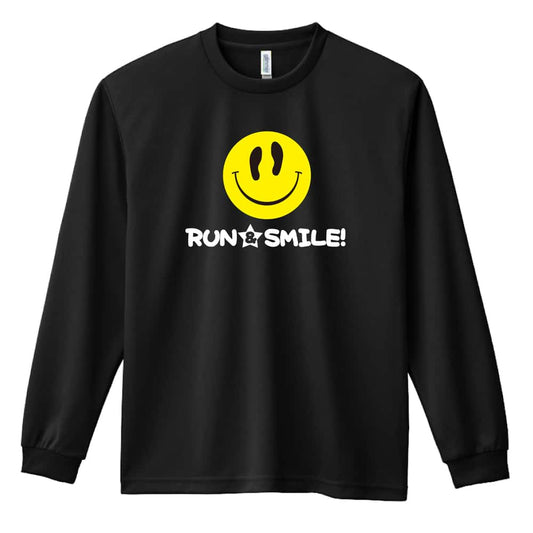 陸上競技 RUN & SMILE! 吸水速乾ドライロングTシャツ