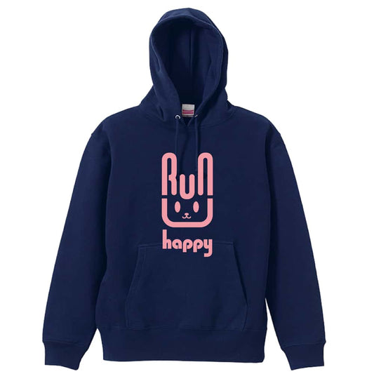 陸上競技 RUN HAPPY 裏パイルプルオーバーパーカー