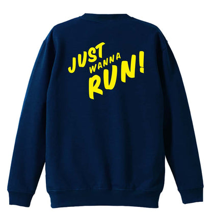 陸上競技 JUST WANNA RUN 裏パイルスウェットトレーナー